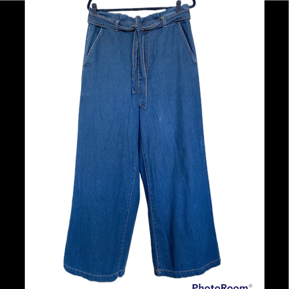 Banana Republic Wide Leg Denim Trouser